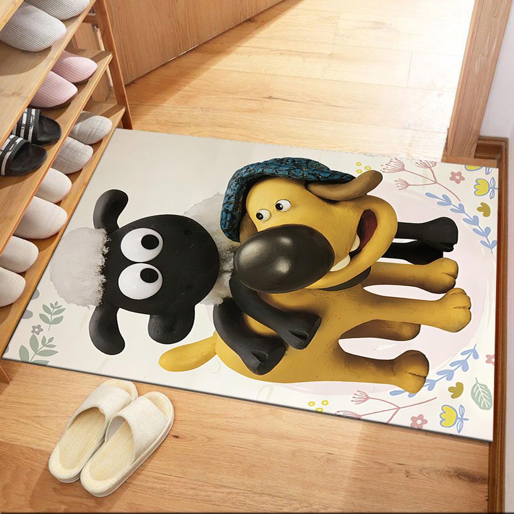 Shaun Sheep Square rugs are a great choice for living rooms, bedrooms, home décor, and as gifts.
