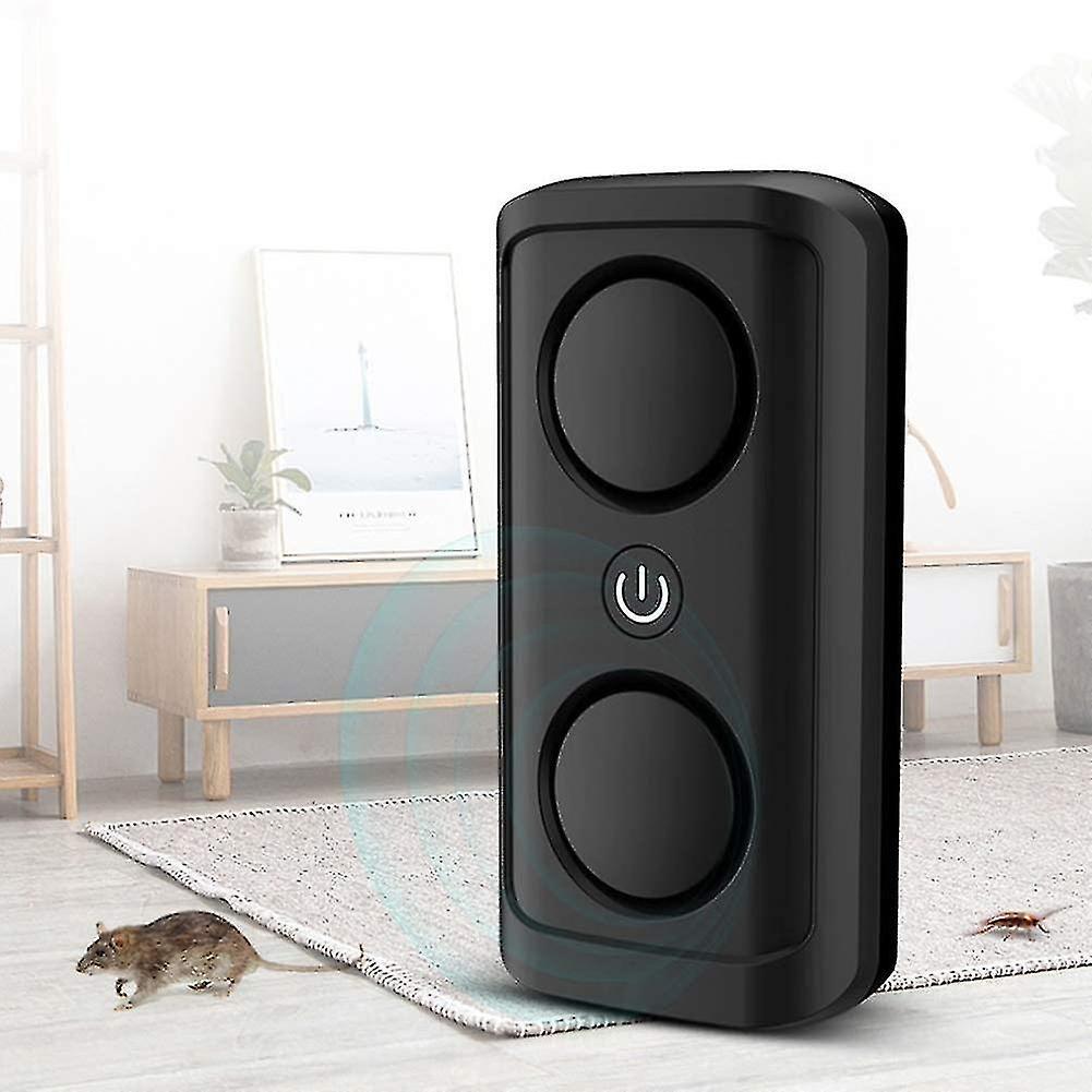 Ultrasonic Insect Repellent, Indoor Rodent Killer Electric Fly Killer Black - 1 Piece 302 Euro Gauge