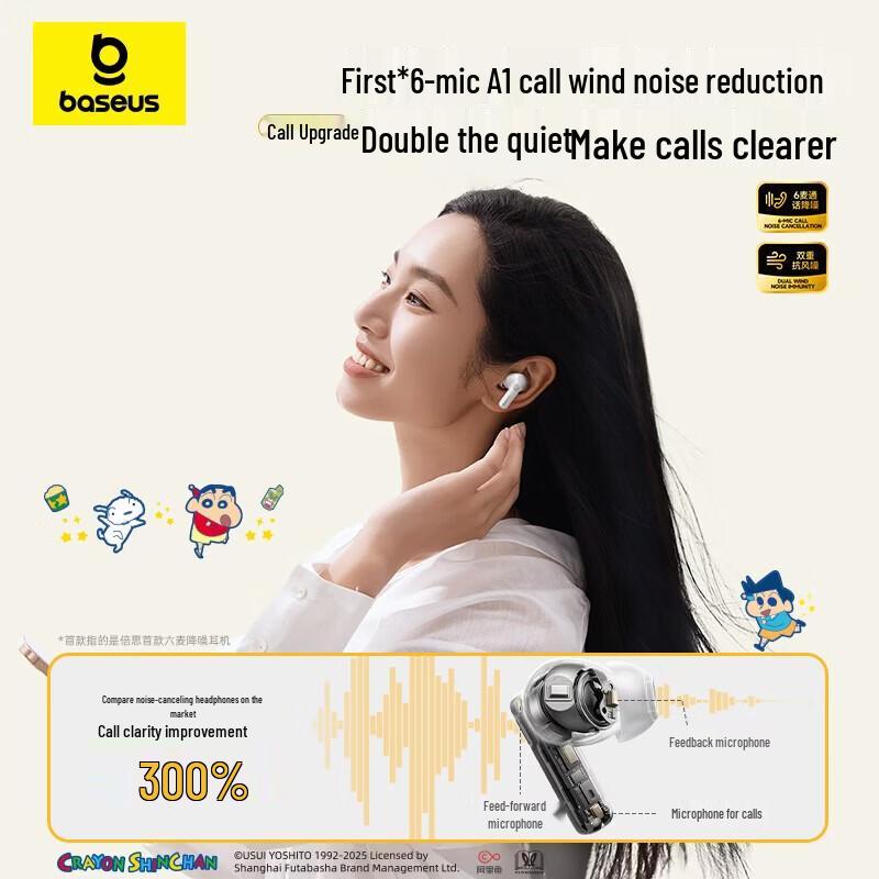 Baseus M3s Crayon Shin-chan ANC Внутриканальные Bluetooth-наушники