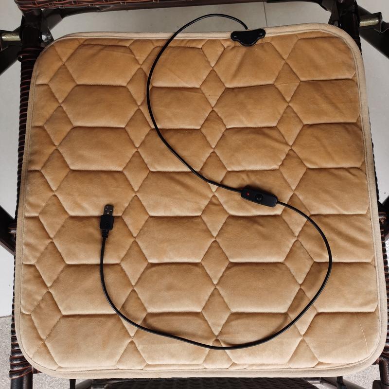 Универсальный зимний теплый чехол-подушка на автомобильное сиденье, нескользящая накладка на сиденье переднего кресла, USB-подогрев, протектор сиденья, чехлы на сиденья для автомобилей