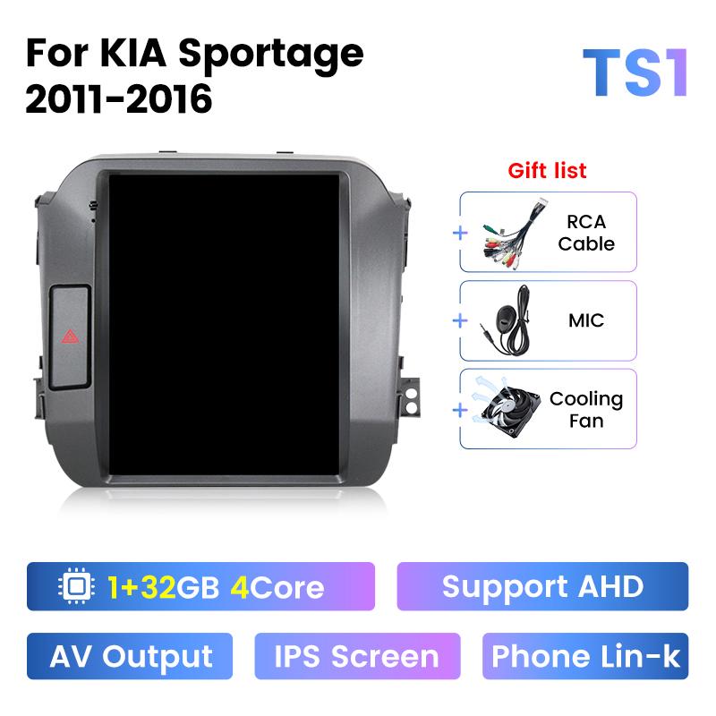 Navifly 9.7" для Tesla с вертикальным экраном автомобильного радио для KIA Sportage 3 2010-2016 Carplay Android Auto мультимедийный плеер GPS аудио