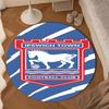 1PC FC Ipswich Crest Round Rug for Livingroom,Bedroom, Palyroom, Chair Rug, Area rug, Circle Carpet, Large Size Fan Christmas gift