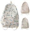 Embroidery Students School Bag Korean Style Floral Shoulder Bag Floral Backpack  Rucksacks Teenager