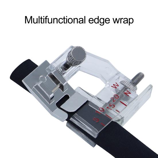 2/4 шт. Лапка для пришивания косой бейки, диапазон регулировки от 5 до 20 мм, низкая лапка, прижимная лапка для швейной машины, аксессуары для швейных машин