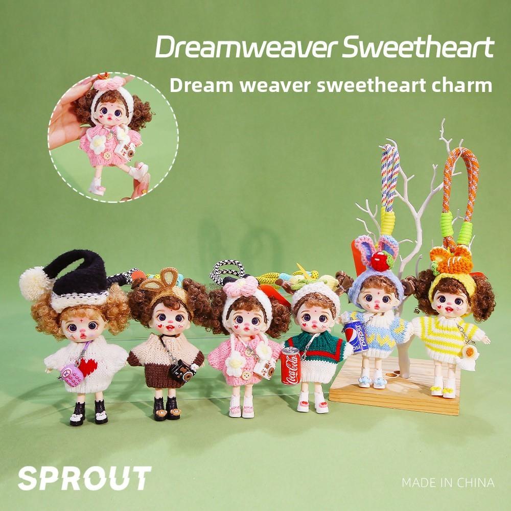 Dreamweaver Sweetheart Plush Keychain Figure With Polyester Fiber Filling For Collectors And Toy Enthusiasts