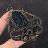 Black Tourmaline Rough Pendant Copper Wire Wrapped Pendant Octopus Pendant Antique Copper Jewelry Handmade Pendant Gemstone Pendant For Gift