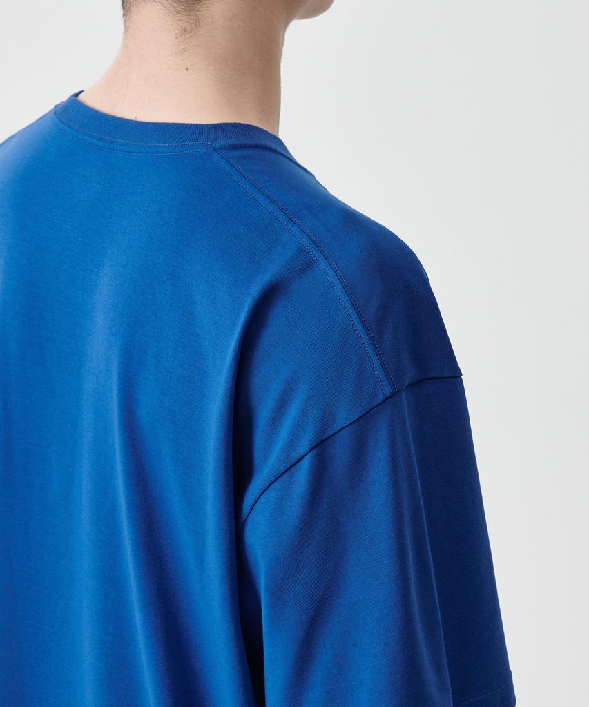 MUSINSA STANDARD [Cooltandard] Oversized Crew Neck T-Shirt [Blue]