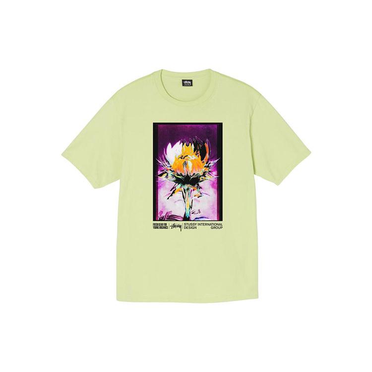 Stussy T-Shirts Men's Crew Neck Moderate Straight Fit 1904720