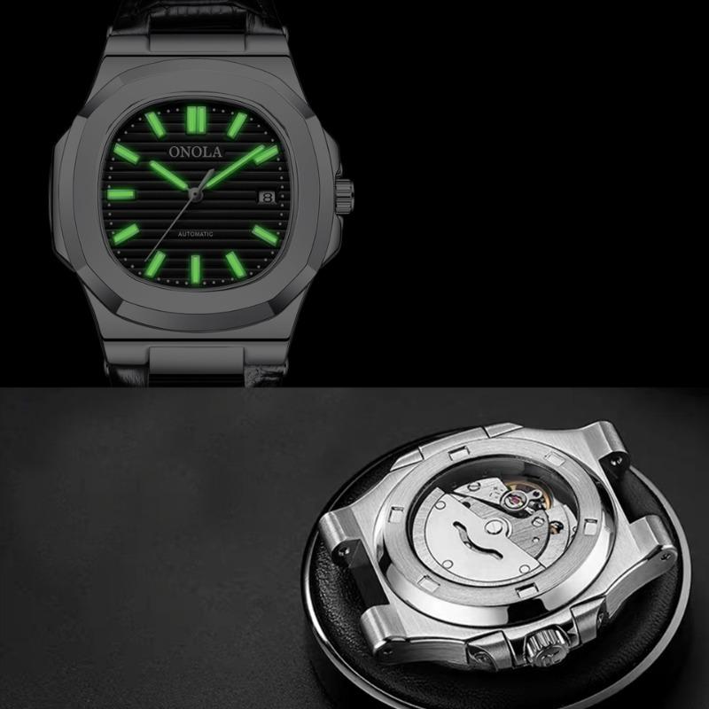 Top Brand New High Quality Rainbow Drill Watch Belt Waterproof Mechanical Men's Wrist Watch
