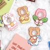 10Pcs Korean Lollipop Decorative Paper Card Rabbit Bear Pattern Candy Holder Lolly Covers