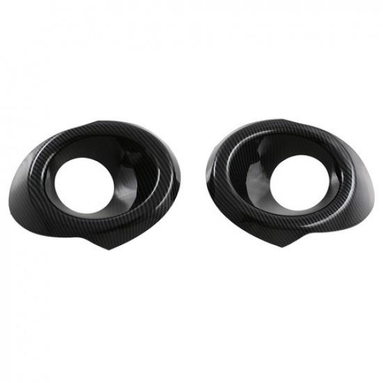 Carbon Fiber Front Fog Lamp Light Cover Trim For Subaru Crosstrek 2023 2024 2025