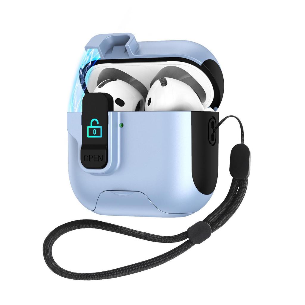 Защитный чехол для AirPods Pro 3 и 4 со выдвижной подставкой