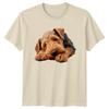 Sleeping Airedale Terrier Dog Animals Unisexs TShirt Unisexs Tee Graphic Unisex Top