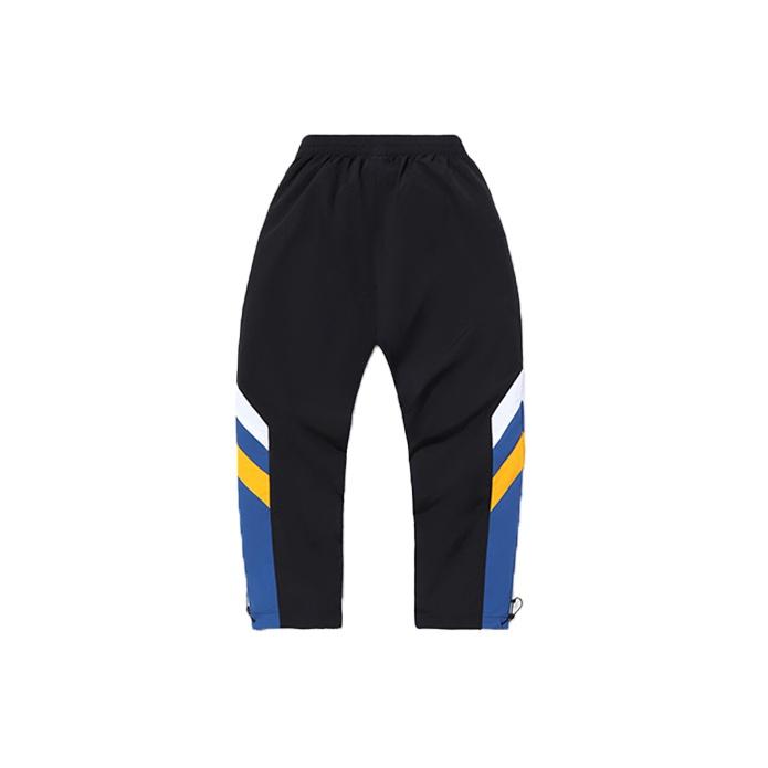 Li Ning свободный крой зауженные тканые спортивные длинные брюки мужские низ ярко-голубой AYKQ789-4