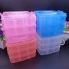 Compact Three-Layer Transparent Storage Box for Tools, Jewelry, and More