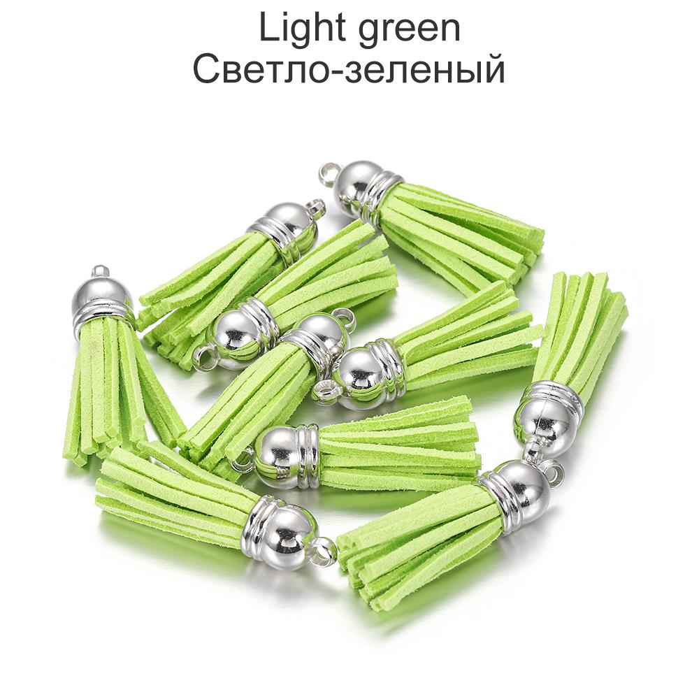 20pcs/lot 38mm Tassel Vintage Leather Tassels Fringe for Purl Macrame Pendant For DIY Jewelry Making Supplies Accessories