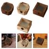 Wooden Storage Box Ornament,with Glass Lid Organizer,Keepsake Box Stashbox for Bedroom Entryway Kitchen Living Room Jewelry