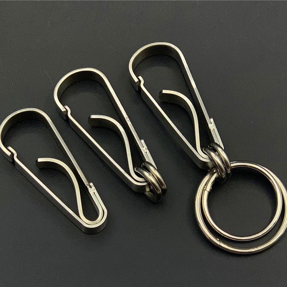 Business Style Stainless Steel Men Key Rings Theft-resistant Car Key Chain Business Gifts