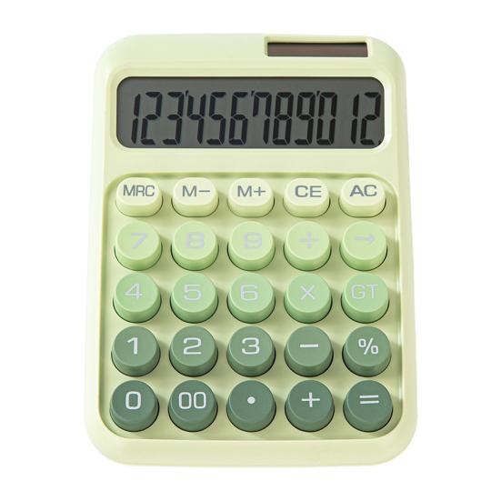 Механический калькулятор Yousheng 12 разрядов Большой ЖК-дисплей Настольный калькулятор Эргономичный дизайн Калькуляторы для учителей студентов офиса дома