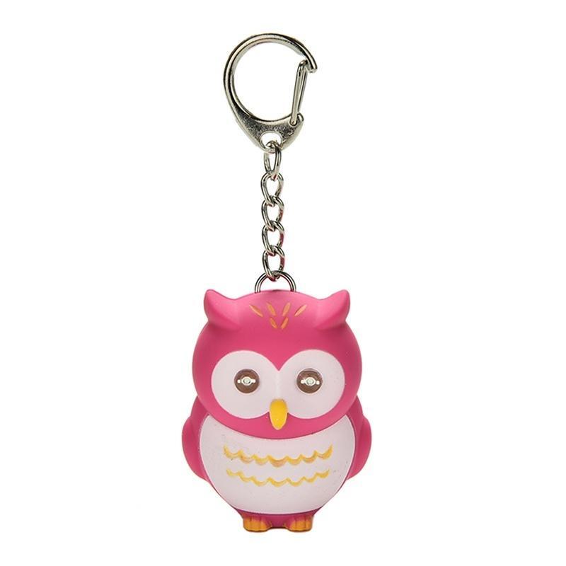 Модные фонарики совы свет милый брелок звуки брелок светодиодный брелок улюлюканье забавная игрушка