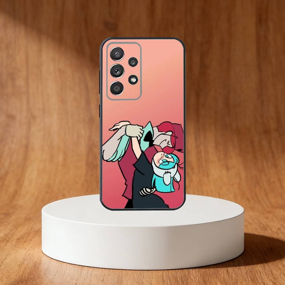 Anime P-Psychocuties Phone Case For Samsung S25,S24,S21,S22,S23,S30,Ultra,S20,Plus,Fe,Note,10,9,5G Black Cover