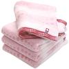 Imabari Towel Certified Face Towel Hiorie Geometric Jacquard Clair Set of 4 Pink Made In Japan Imabari Brand Quick Dry Cotton Cotton Polka Dot Pattern
