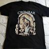 Трендовая футболка с принтом Crowbar Band Черная Хлопок S-2345XL Унисекс Унисекс Футболка