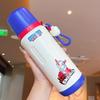 Stainless steel large-capacity water cup light luxury high-end cute cartoon children's straw cup