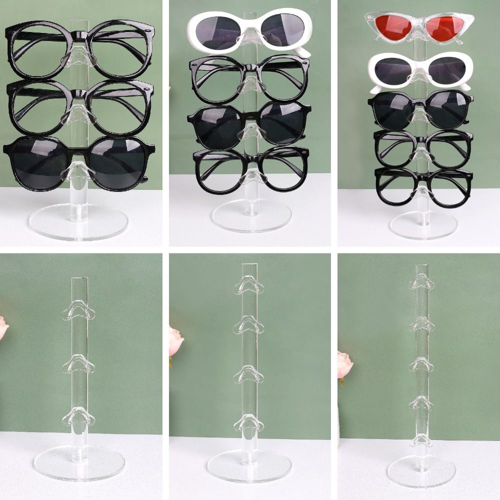 Home Decor Transparent Glasses Rack Sunglass Display Rack Glasses Holder Glasses Display Props