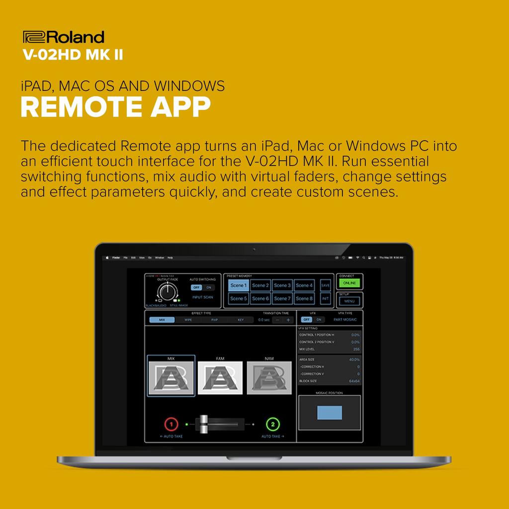 Roland Streaming Video Mixer Roland V-02HDMK2