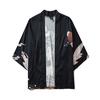 Summer Japanese Five Point Sleeves Kimono Mens And Womens Cloak Jacke Top Blouse
