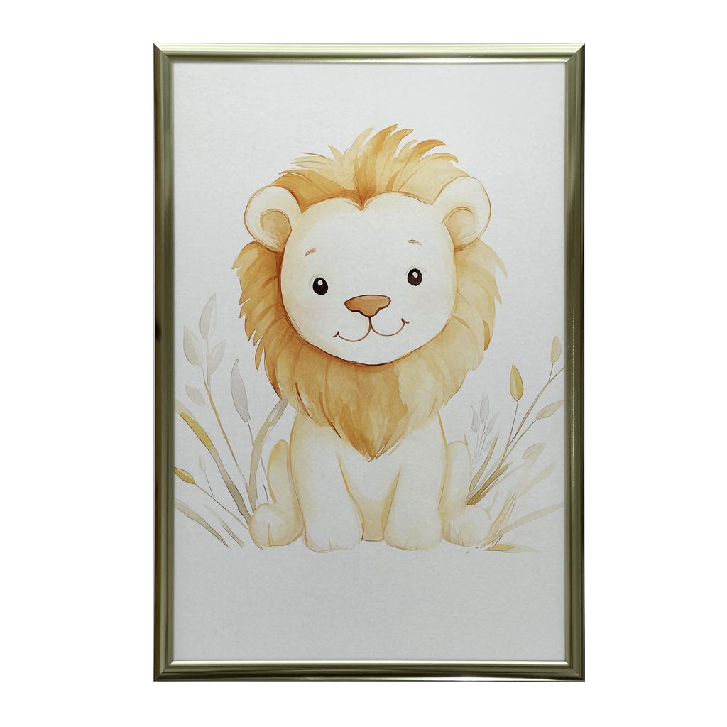 Plakat Lew Plakat Lew, 30X40 Cm, Bez Ramy, Papier Matowy 230 Gsm