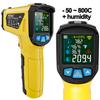 Handheld Digital Infrared Thermometer Thermal Imager Non-Contact Laser Thermometer Gun Temperature Tester Instruments Pyrometer