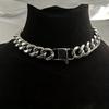 15mm Stainless Steel Silver Cuban Chain Choker Necklace for Men