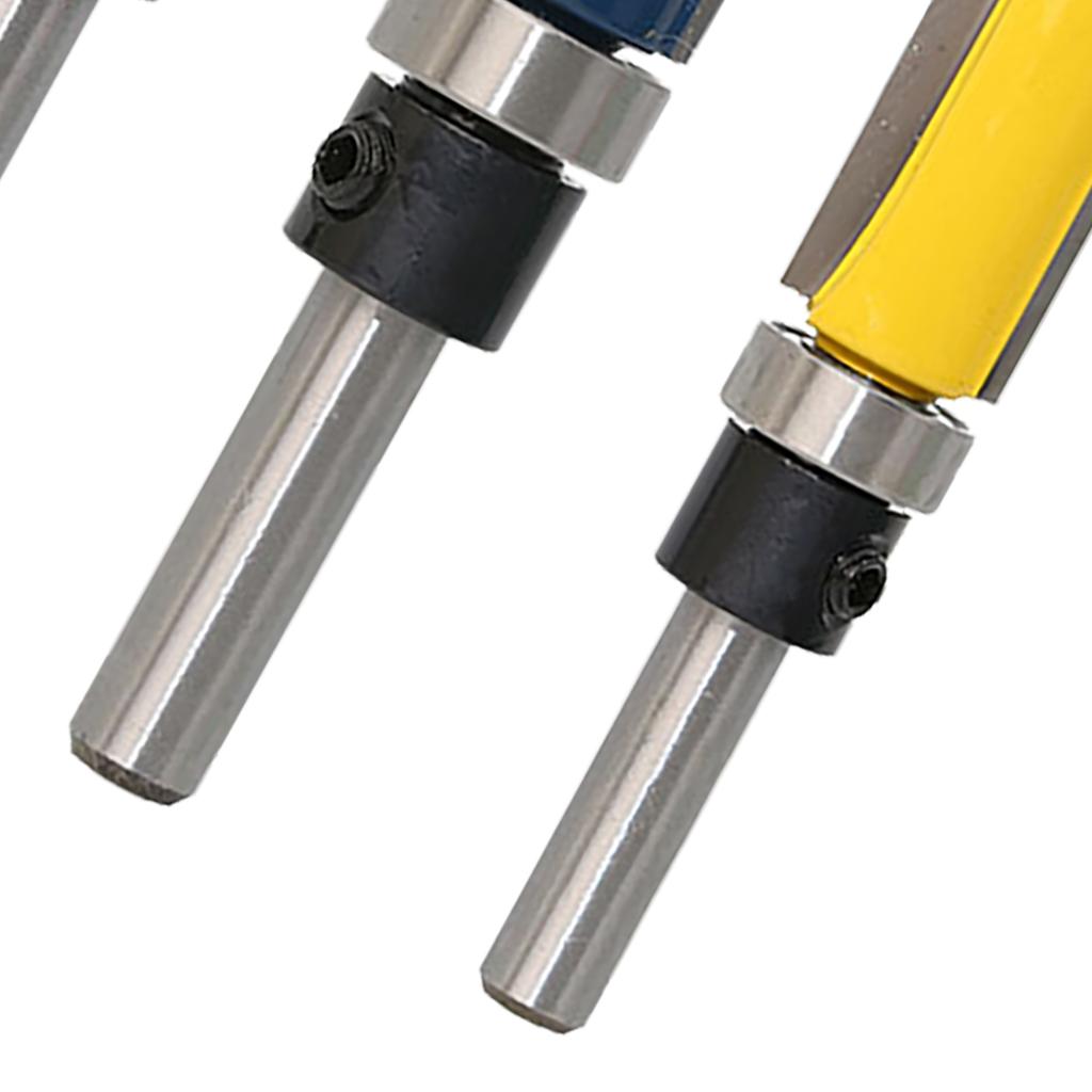 Набор фрез для деревообработки Набор фрез для фрезерования заподлицо из карбида вольфрама с хвостовиком 6,35 мм