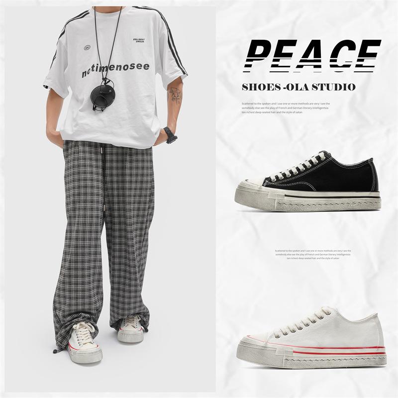 2025 новые низкие студенческие парусиновые туфли нишевая обувь для скейтбординга грязная обувь спортивная и любительская обувь для скейтбординга X237