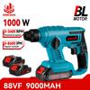 1000W 3600RPM Electric Hammer Rechargeable Cordless Handheld Multifunctional Electric Impact Drill For Makita 18V Battery