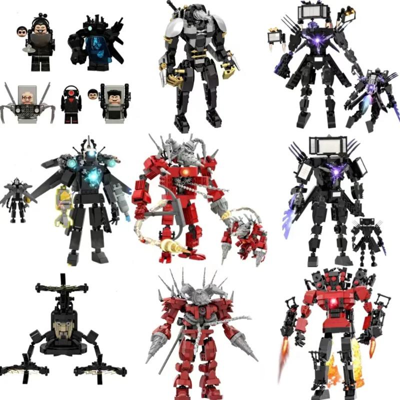 Speakerman Titans Tv Man Titans Cameraman Skibidi Toilet Building Blocks Toy Titans Speaker Man Camera Man Clock Drill Man Brick