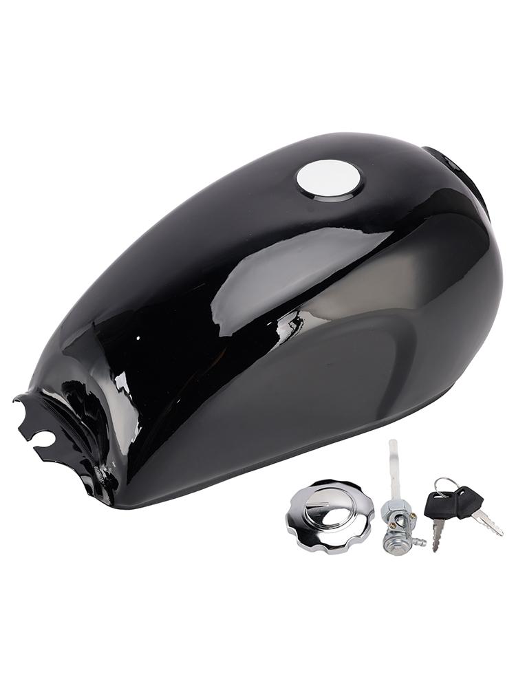 Винтажный Топливный Бензобак Cafe Racer Черный Мотоцикл Ретро Классический Скремблер