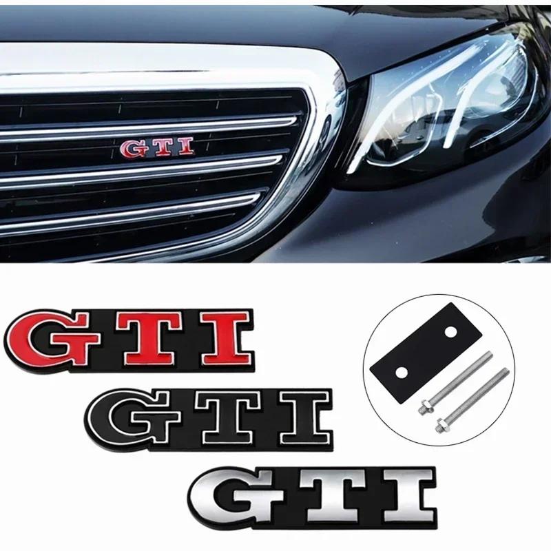 BRP1 For VOLKSWAGEN VW GTI for Volkswagen Metal GTI Logo Car Front Grille Emblem Badge Polo Caddy Golf 4 5 6 8 Jetta Tiguan Touran Pa oq2