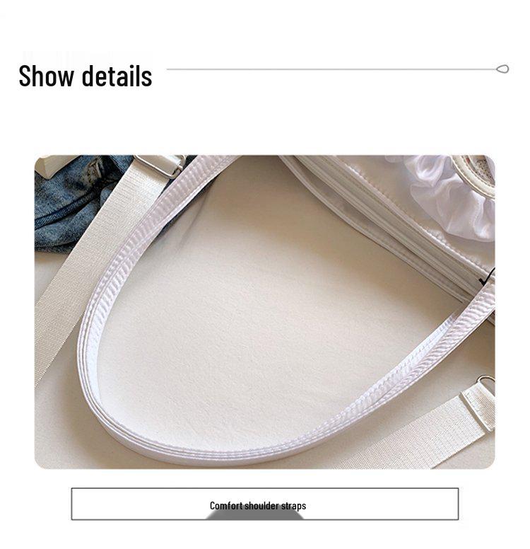 Женская милая и крутая острая аниме-сумка ита с кружевом и сердечками - маленькая сумка кроссбоди/на плечо/подмышку