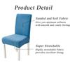 Thicken Fabric Chair Cover Jacquard Seat Cover Big Elasticity Chair Protector Chair Cover for Dining Room Wedding Office Banquet