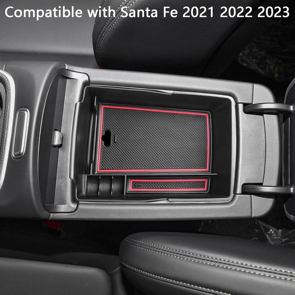 Center Console Organizer Tray Compatible with Santa Fe TM Accesso