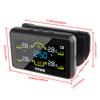 T14-1 With 4 External Sensors Temperature Warning Fuel Save Tire Pressure Monitoring System Intelligent Solar TPMS Car Tyre Pressure Monitor