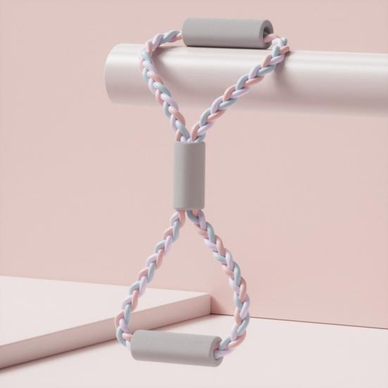 Фитнес-лента сопротивления Figure 8 с противоскользящей ручкой для переноски мужчин и женщин