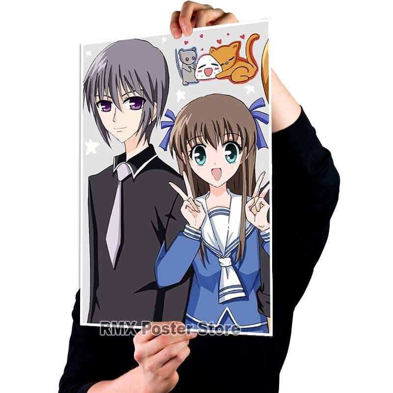 HD печать аниме корзина с фруктами плакаты белая бумага с покрытием постер для рисования настенный художественный декор гостиная домашний бар украшения фотографии