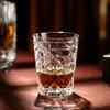 310 мл Бытовая стеклянная кружка для виски с гравировкой в клетку Пивная кружка Бутылка для воды Стакан для сока Хрустальное стекло Ins Diamond Pattern Прозрачная кружка
