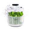 CLEAN HOUSE Vegetable Drainer, Salad Spinner, Dishwasher Safe, Push-Button Colander, Bowl, Cookware, Kitchen Utensil (Clear, 4.2L)