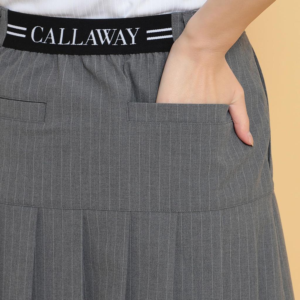 Skirt Golf C25128204 SS [Callaway] Women's (Pleated/Pinstriped Pattern) / / 1020_Gray