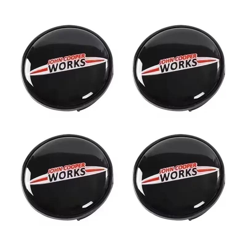 4pcs  56mm 54mm Car Wheel Center Hub Cap Badge Emblem Sticker For BMW Mini Cooper One S JCW R50 R53 R55 R56 R57 R60 F55 F56